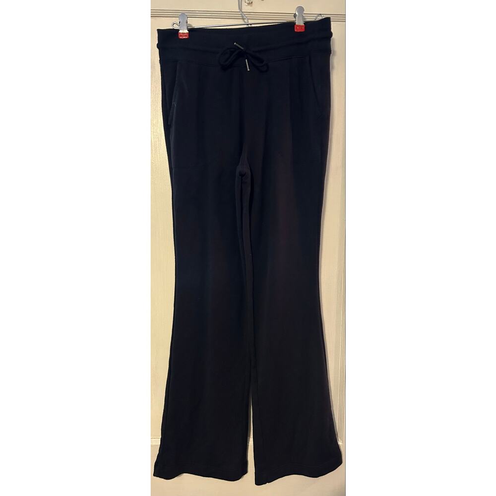 Athleta Women’s Black High Rise Yoga Pants Flare/ Wide Leg Size Small
